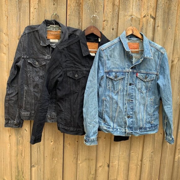 LOT OF 3 Levi Strauss Denim Jackets Small - Picture 1 of 4